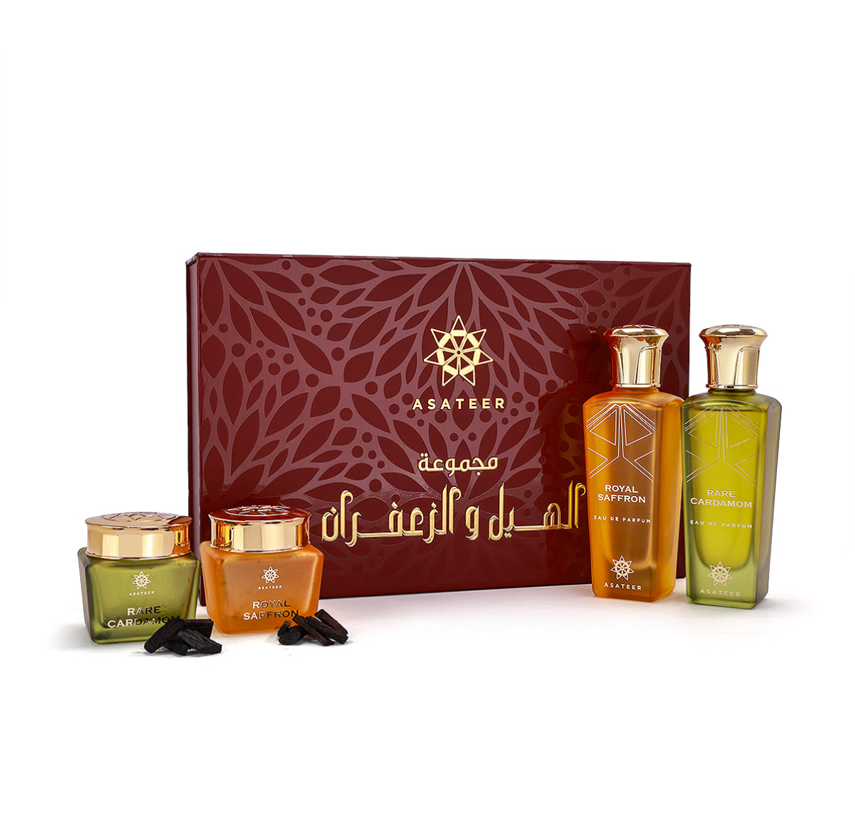 Cardamom & Saffron Collection – Asateer Perfumes